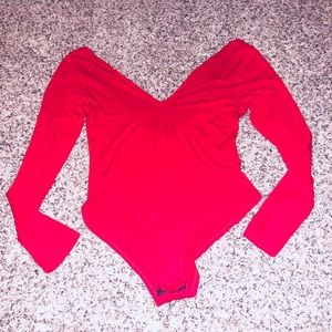 NWT Bright Red Bodysuit